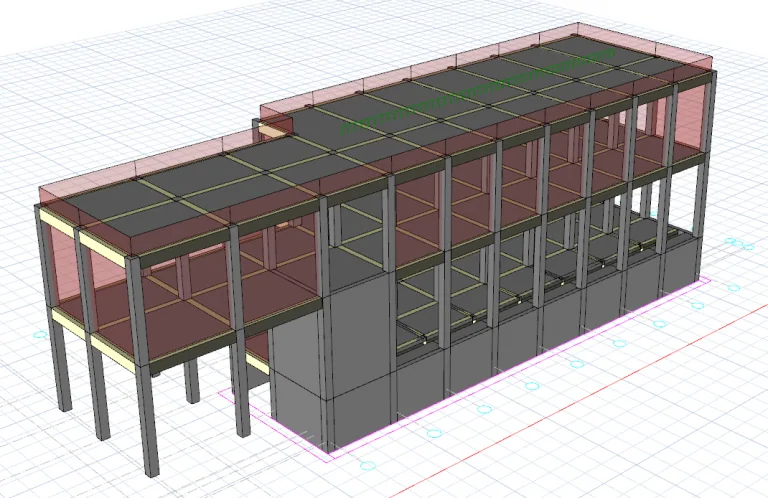Trafo binası · yapısal model